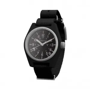 34mm schwarze Universal-Quarz-Datum (GPQ) Nylon DEFSTAN-Uhr