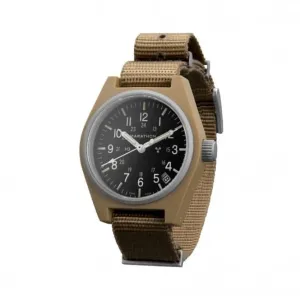 34mm Wüstentan Universal-Quarzdatum (GPQ) Nylon DEFSTAN Armbanduhr
