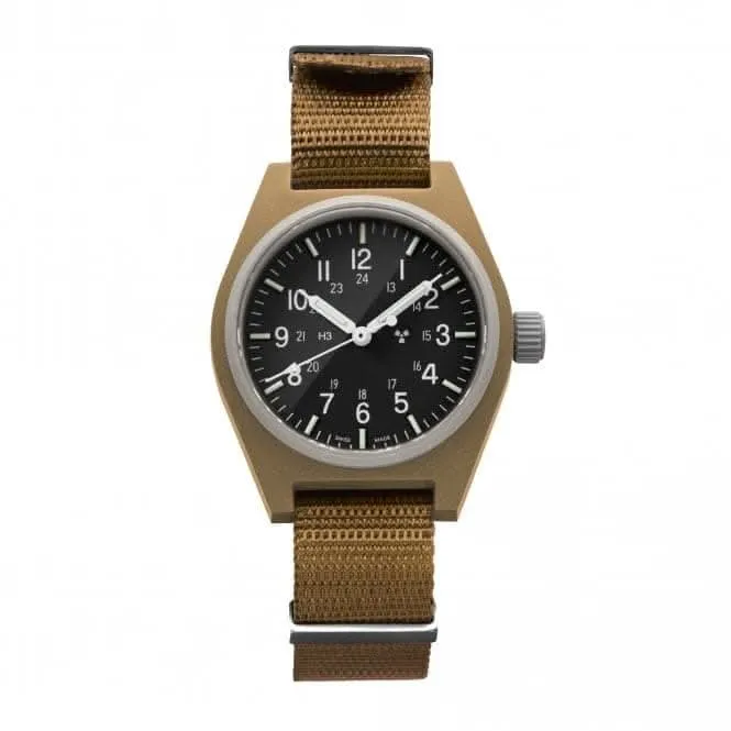 34mm Wüstentan Universal-Quarz (GPQ) Nylon DEFSTAN Armbanduhr