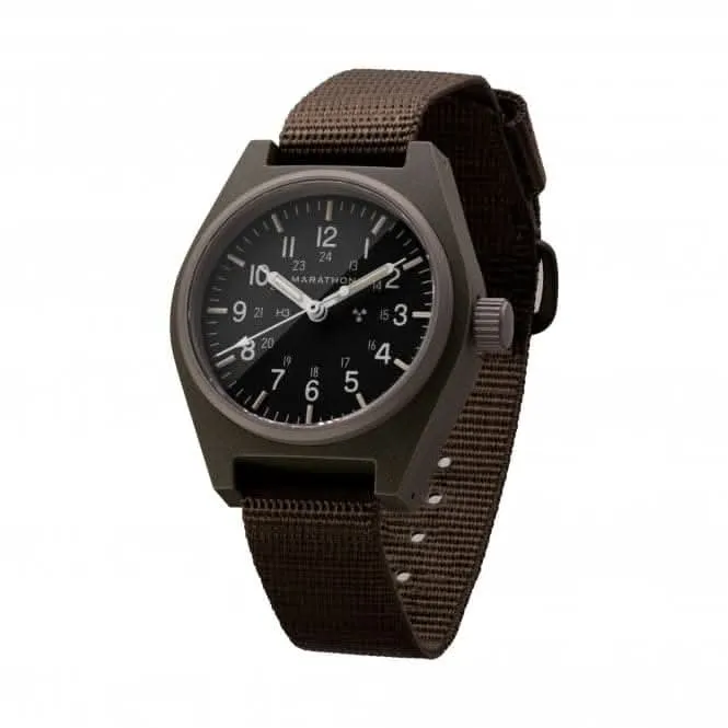 34mm Salbeigrüne Universelle Mechanische (GPM) Ballistische Nylon-Armbanduhr