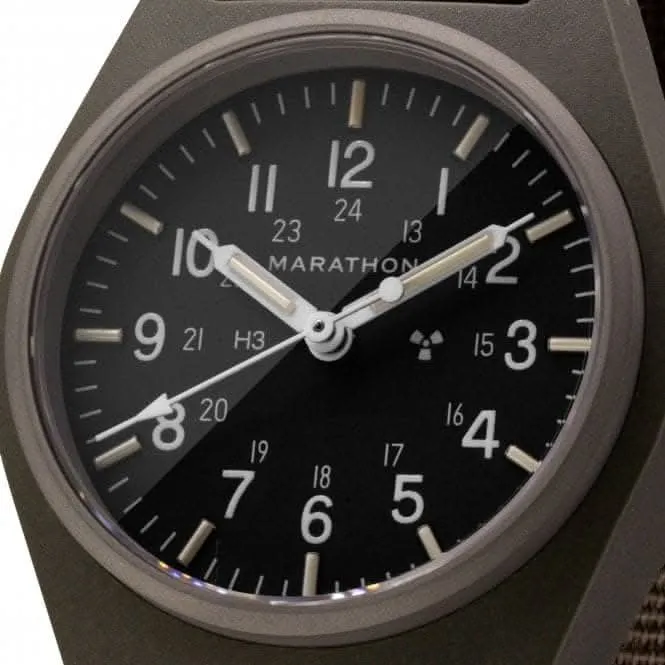 34mm Salbeigrüne Universelle Mechanische (GPM) Nylon DEFSTAN Armbanduhr