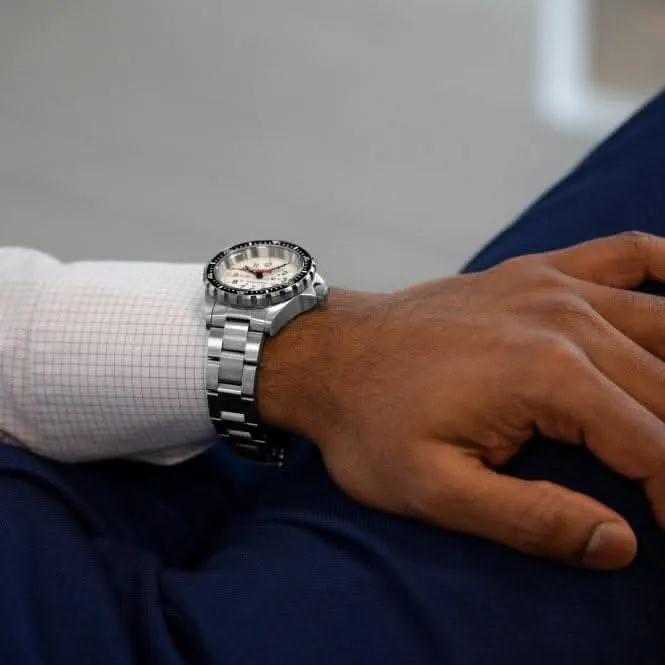 36mm Arctic Edition Medium Taucher-Quarz (MSAR Quartz) Edelstahl-Armbanduhr