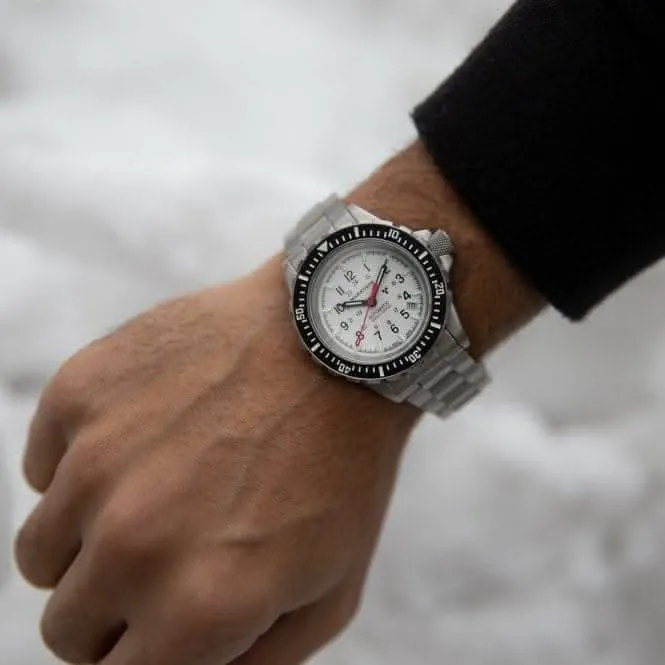 41mm Arctic Edition Große Taucheruhr Automatik (GSAR) Edelstahl-Armbanduhr