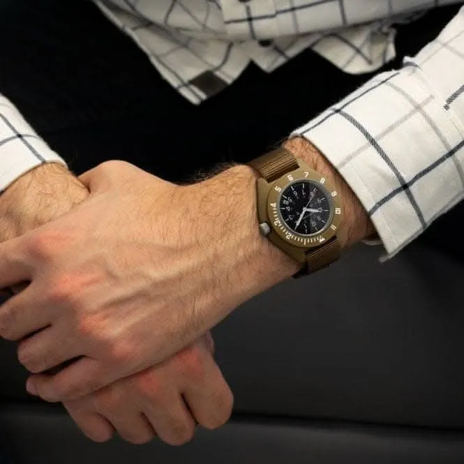 41 mm Desert Tan Pilot's Navigator Datum Nylon DEFSTAN Uhr