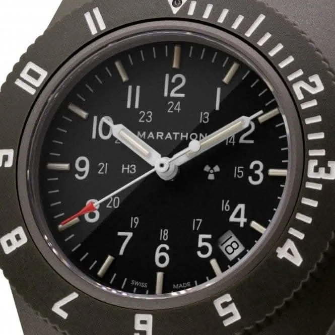 41 mm Pilotennavigator mit Datumsanzeige in salbeigrün aus ballistischem Nylon