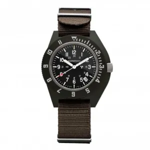 41 mm salbeigrüne Pilot's Navigator Datum Nylon DEFSTAN Uhr