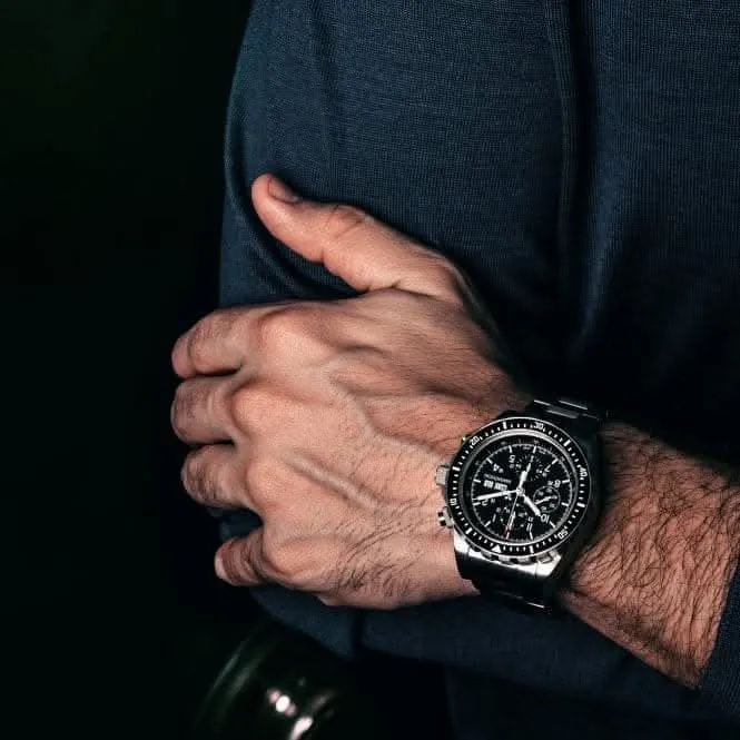46mm Jumbo Taucher-Pilot Chronograph Automatik (CSAR) Edelstahl-Armbanduhr