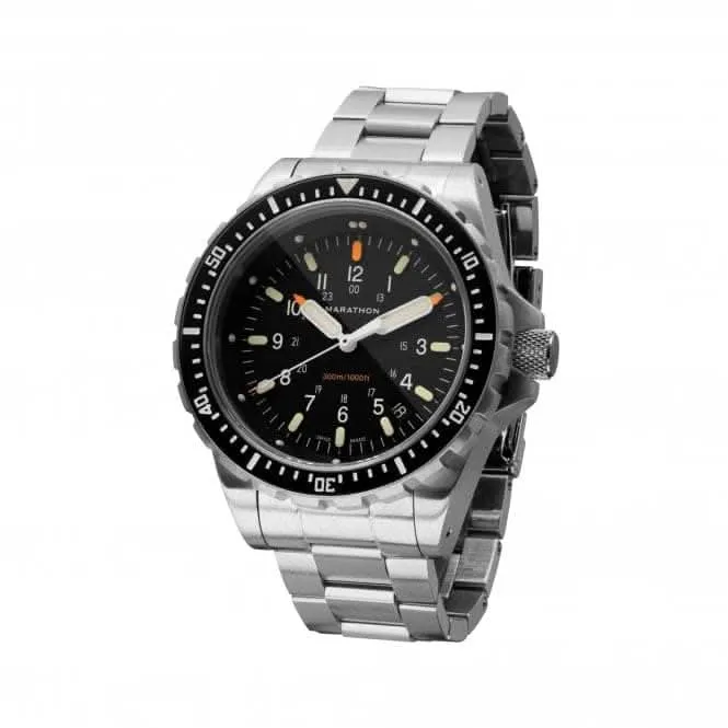 46mm Jumbo Taucher-Quarz (JSAR) Edelstahl-Armbanduhr