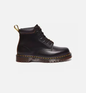 939 Vintage Glattleder Wanderstiefel für Herren - Schwarz