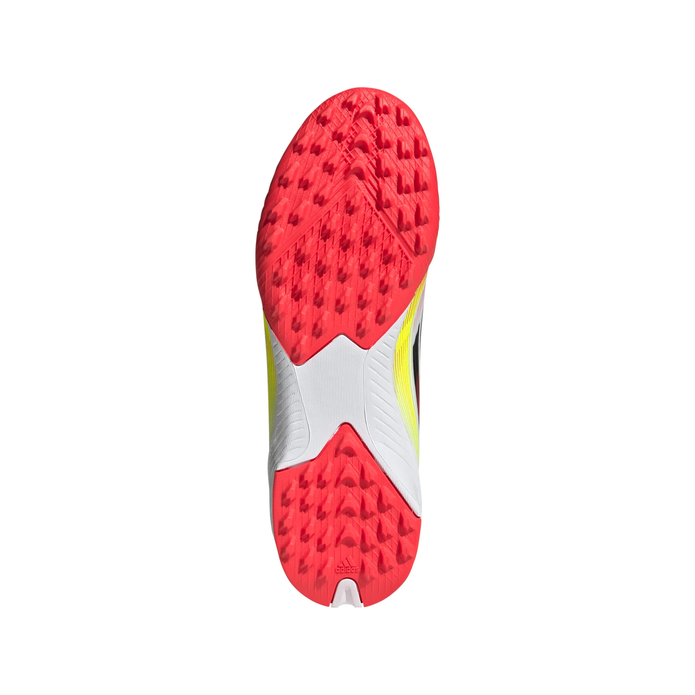 adidas F50 League TF Turf Junior - Fußballschuh weiß/Kernschwarz/Sonnengelb