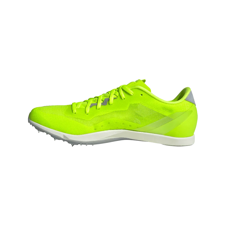 Adidas Unisex Distancestar Laufschuhe in Klar Zitrone/Kern Schwarz/Halo Silber SS25