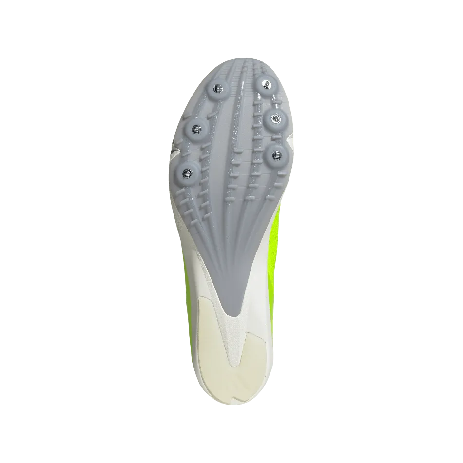 Adidas Unisex Distancestar Laufschuhe in Klar Zitrone/Kern Schwarz/Halo Silber SS25
