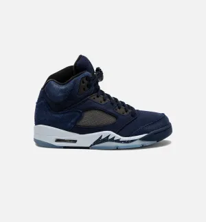Air Jordan 5 Retro Midnight Navy Herren Lifestyle-Schuh - Midnight Navy/Schwarz/Football Grey