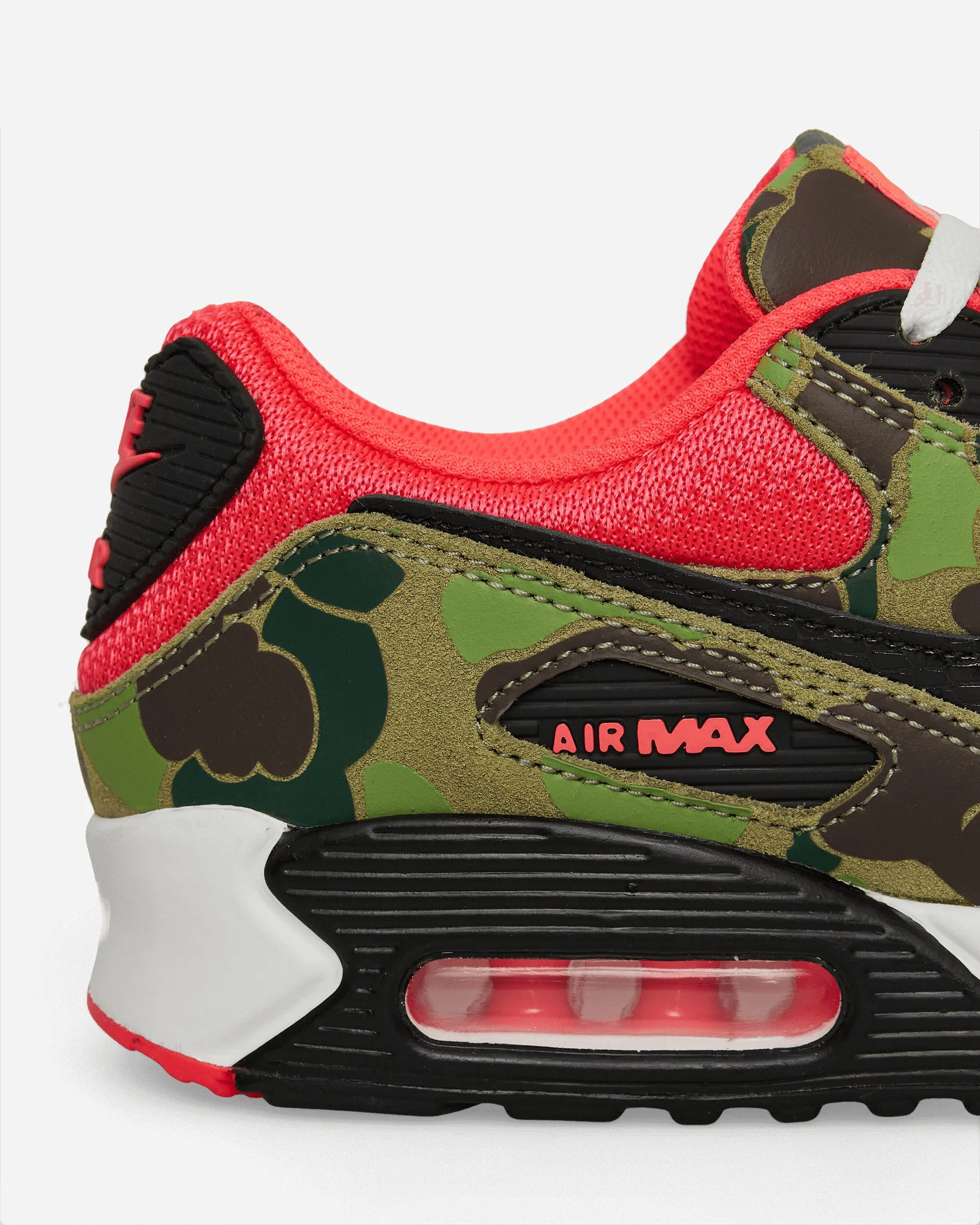 Air Max 90 Sneakers Dunkles Salbeigrün / Solarrot