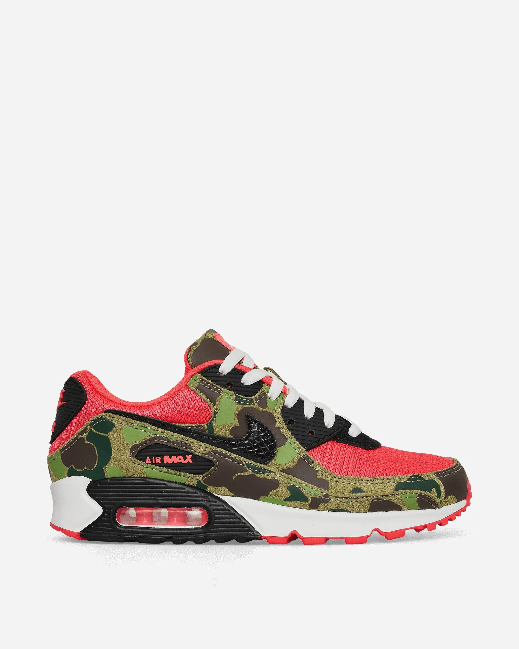 Air Max 90 Sneakers Dunkles Salbeigrün / Solarrot