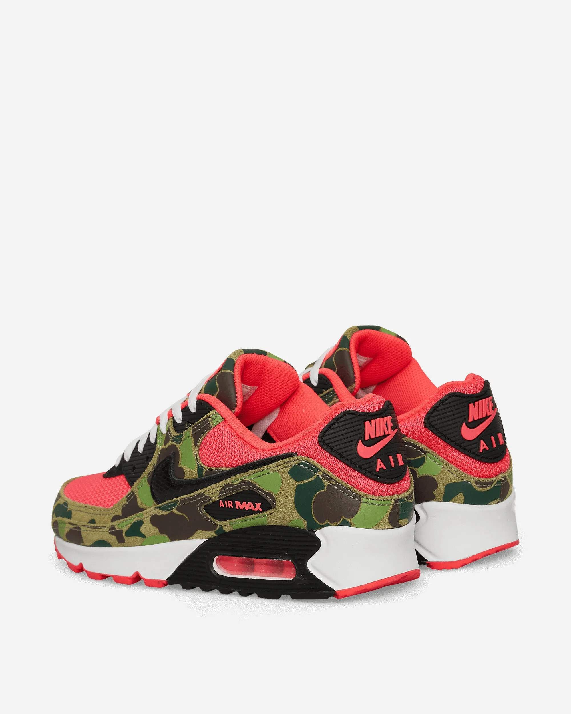 Air Max 90 Sneakers Dunkles Salbeigrün / Solarrot