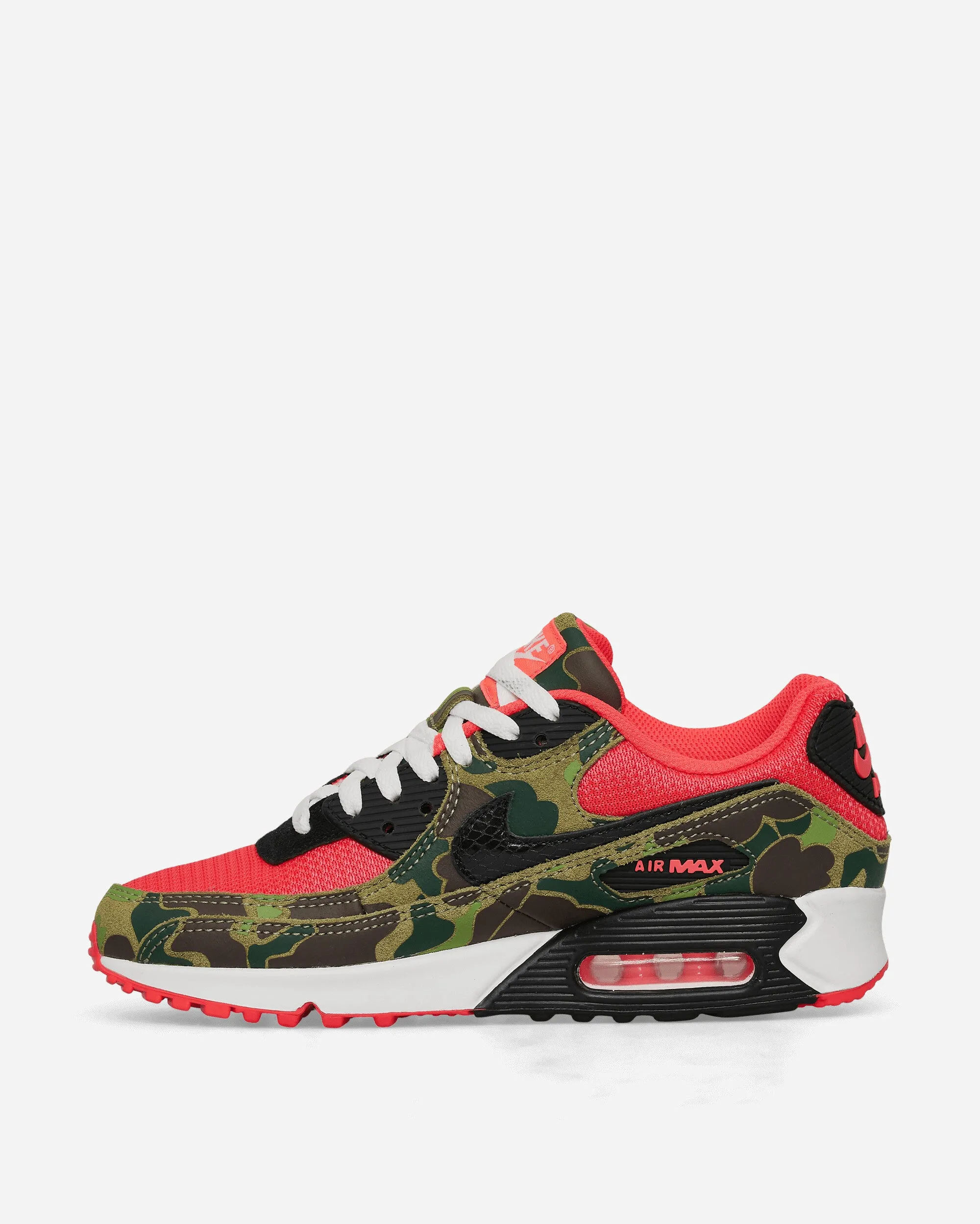 Air Max 90 Sneakers Dunkles Salbeigrün / Solarrot