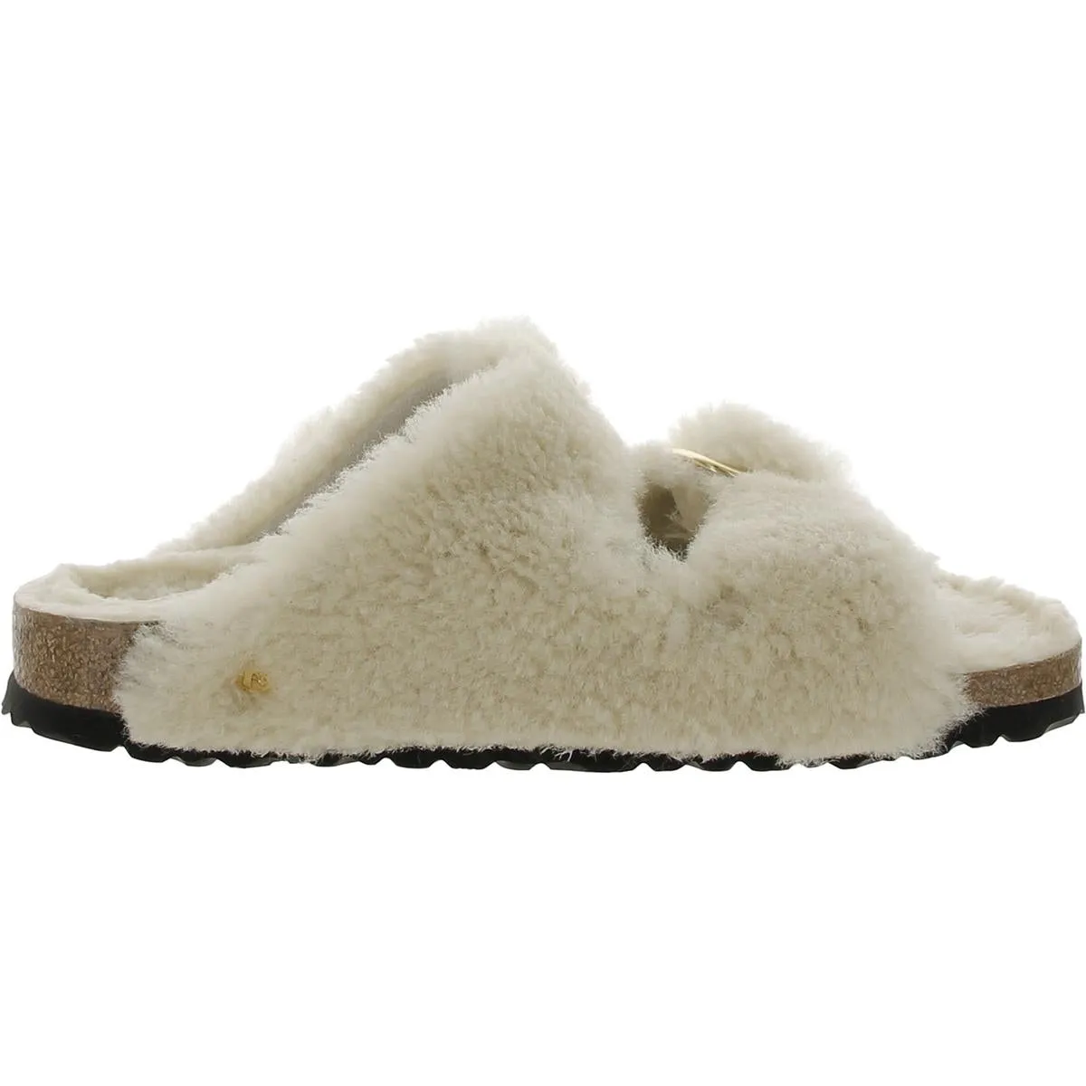 Arizona Damen-Suede-Shearling-Sandalen mit großem Verschluss