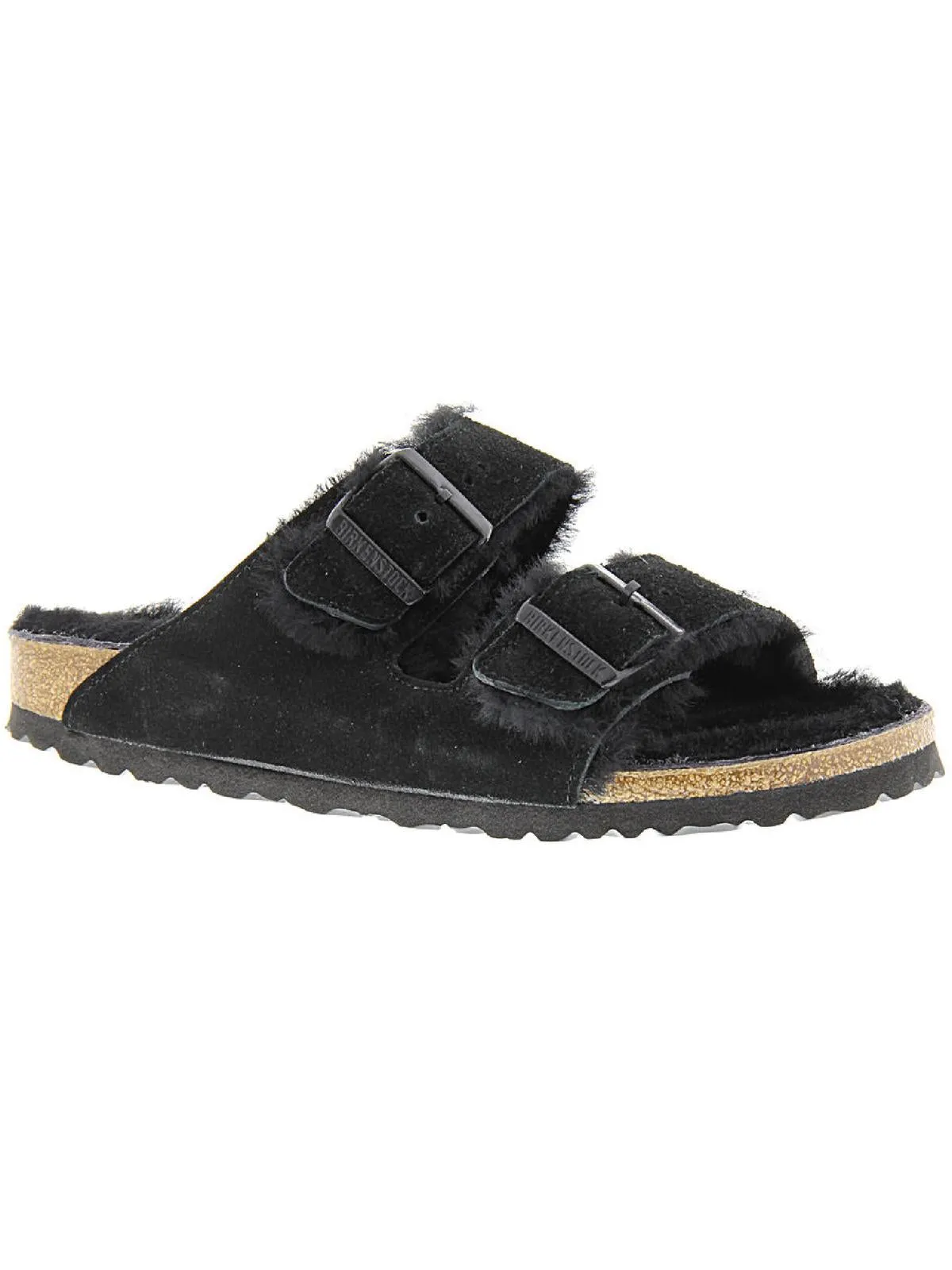 Arizona Pelz Damen Wildleder Shearling gefütterte Slide Sandalen