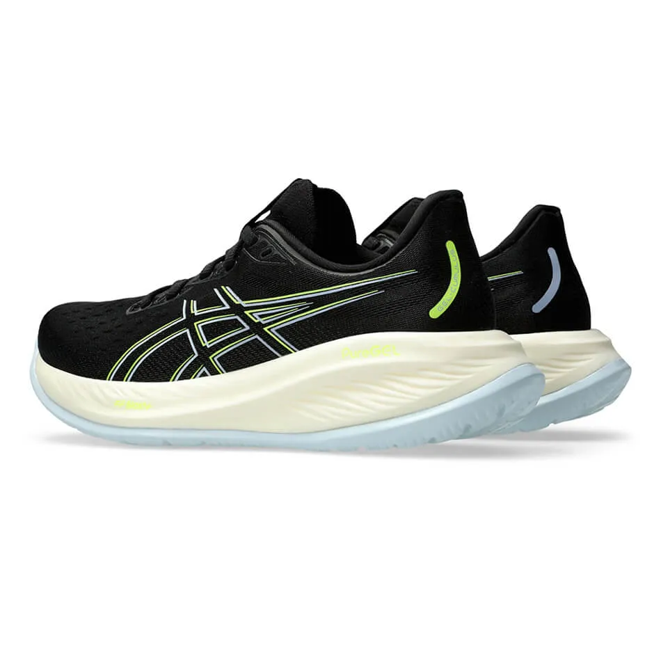 ASICS GEL-CUMULUS 26 Herren-Laufschuhe in Schwarz/Sicherheitsgelb AW24