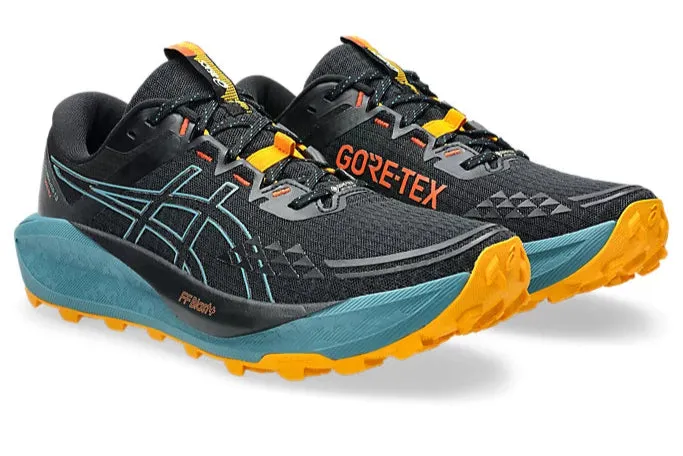 Asics Gel Trabuco 13 GTX (D-Weite) - Schwarz/Atlantisblau (Herren) Asics Schuhe