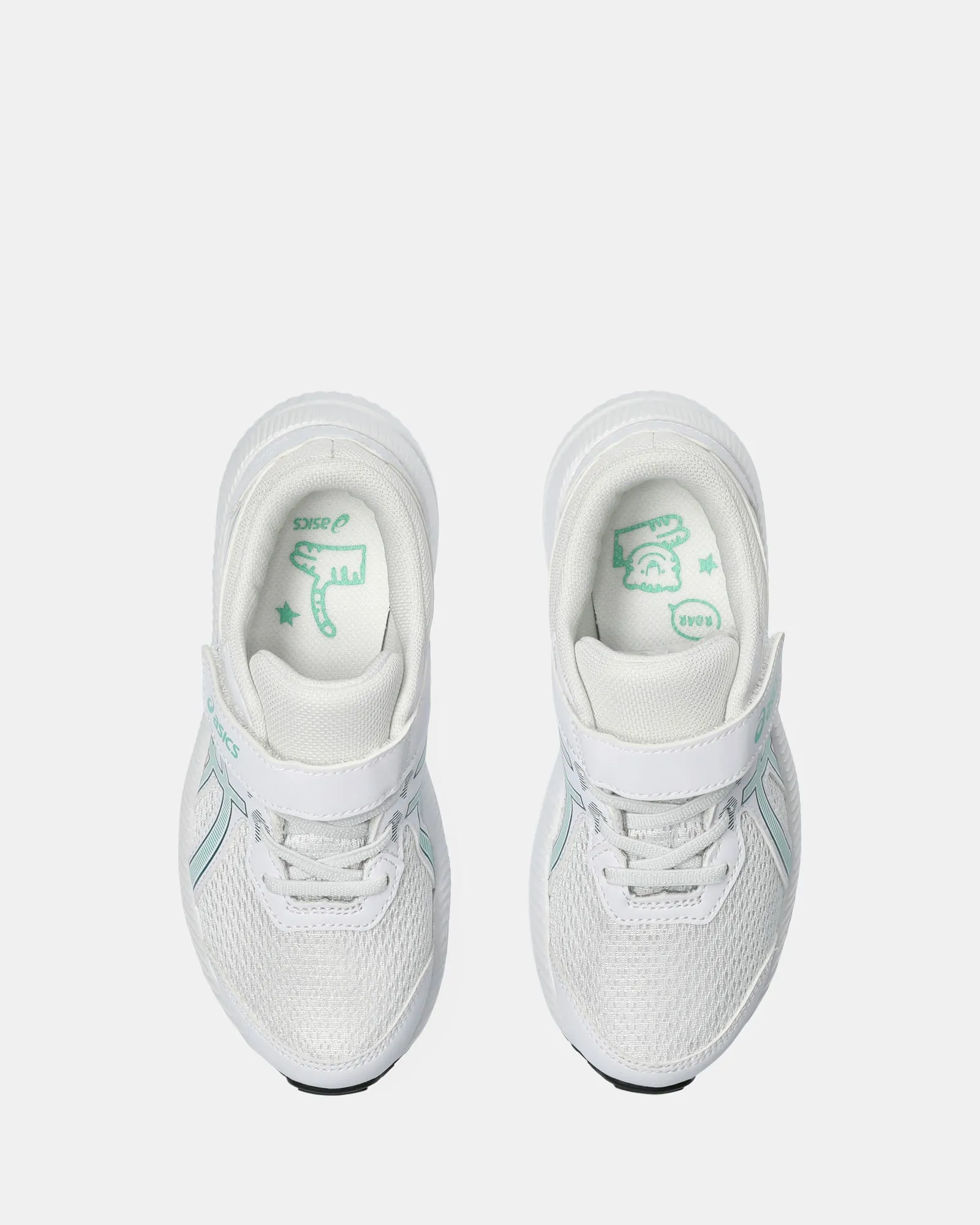 Asics Kinder-Schuhe Contend 8 Vorschule Weiß/Aurora Grün