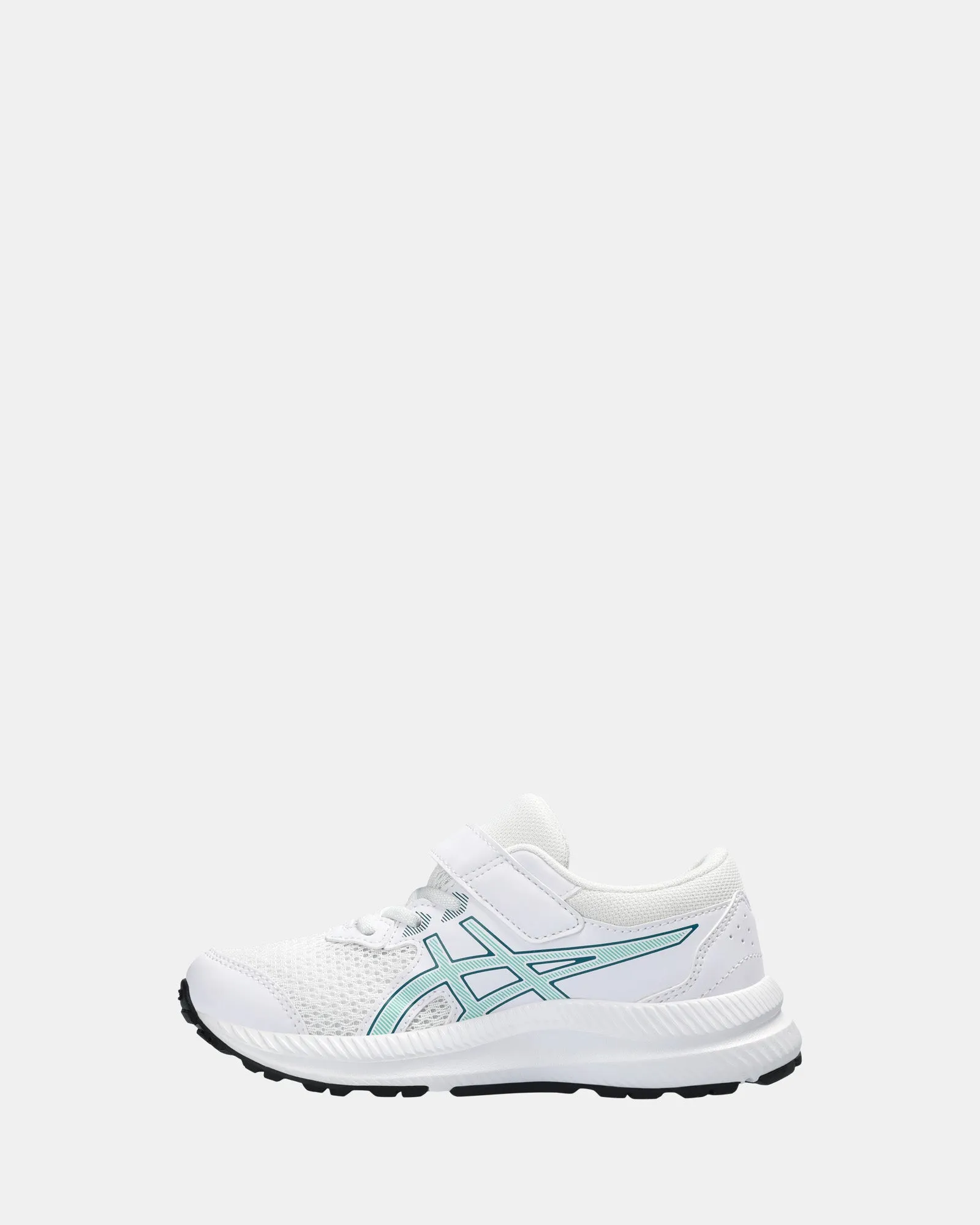 Asics Kinder-Schuhe Contend 8 Vorschule Weiß/Aurora Grün