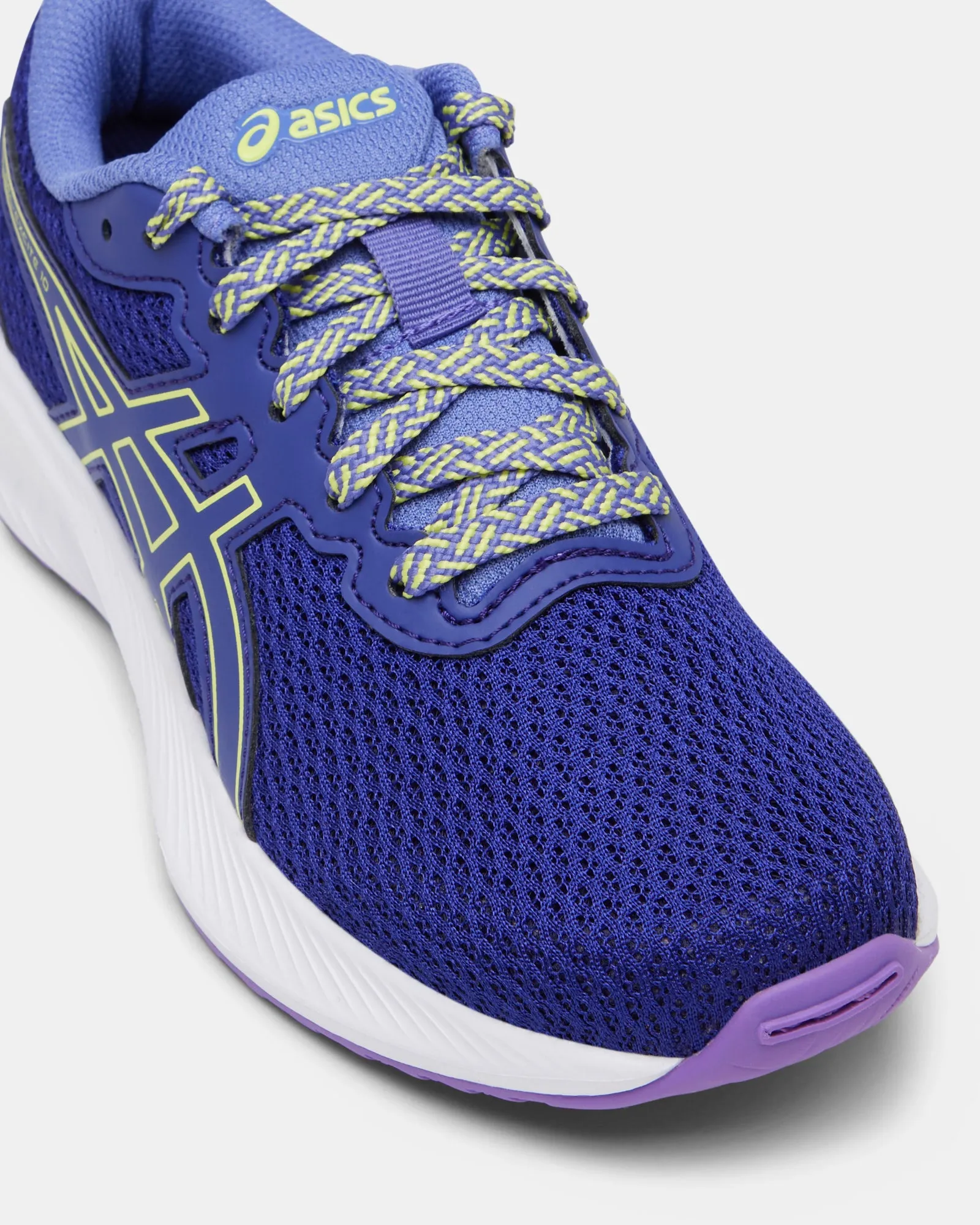 Asics Kinder-Schuhe Gel-Excite 10 Grundschule Aubergine/Leuchtgelb