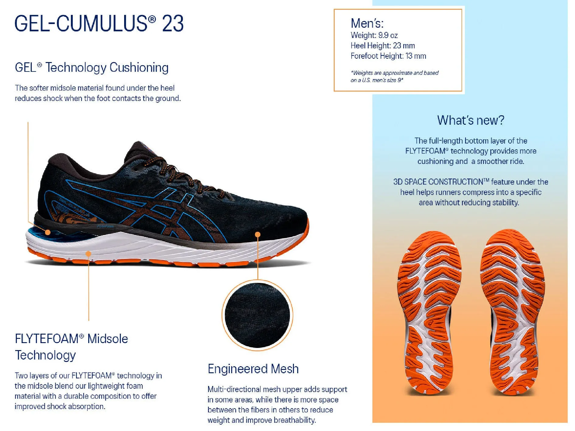 Asics Herren Gel Cumulus 23