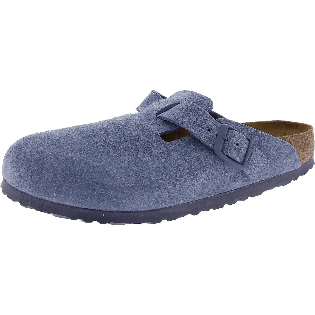 Boston Damen Leder Kork Mule Sandalen mit großem Verschluss