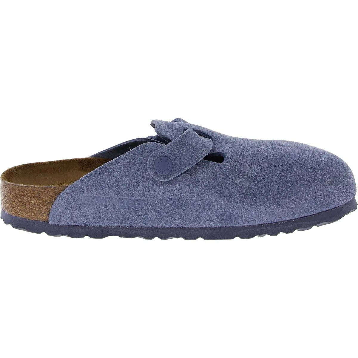 Boston Damen Leder Kork Mule Sandalen mit großem Verschluss