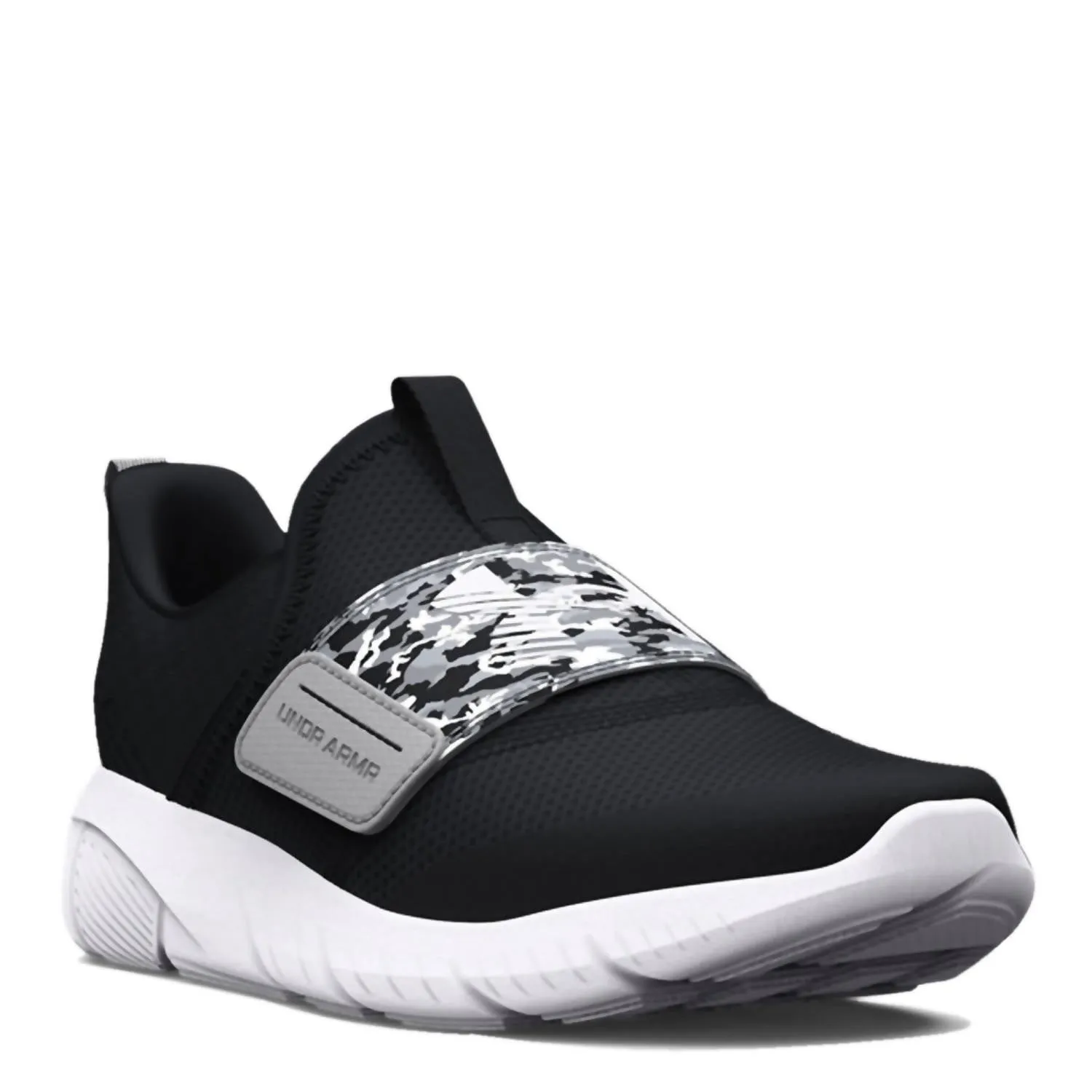 Jungen-Vorschul-Flash-Print-Sneakers in Schwarz/Mod Grau/Weiß von ecco