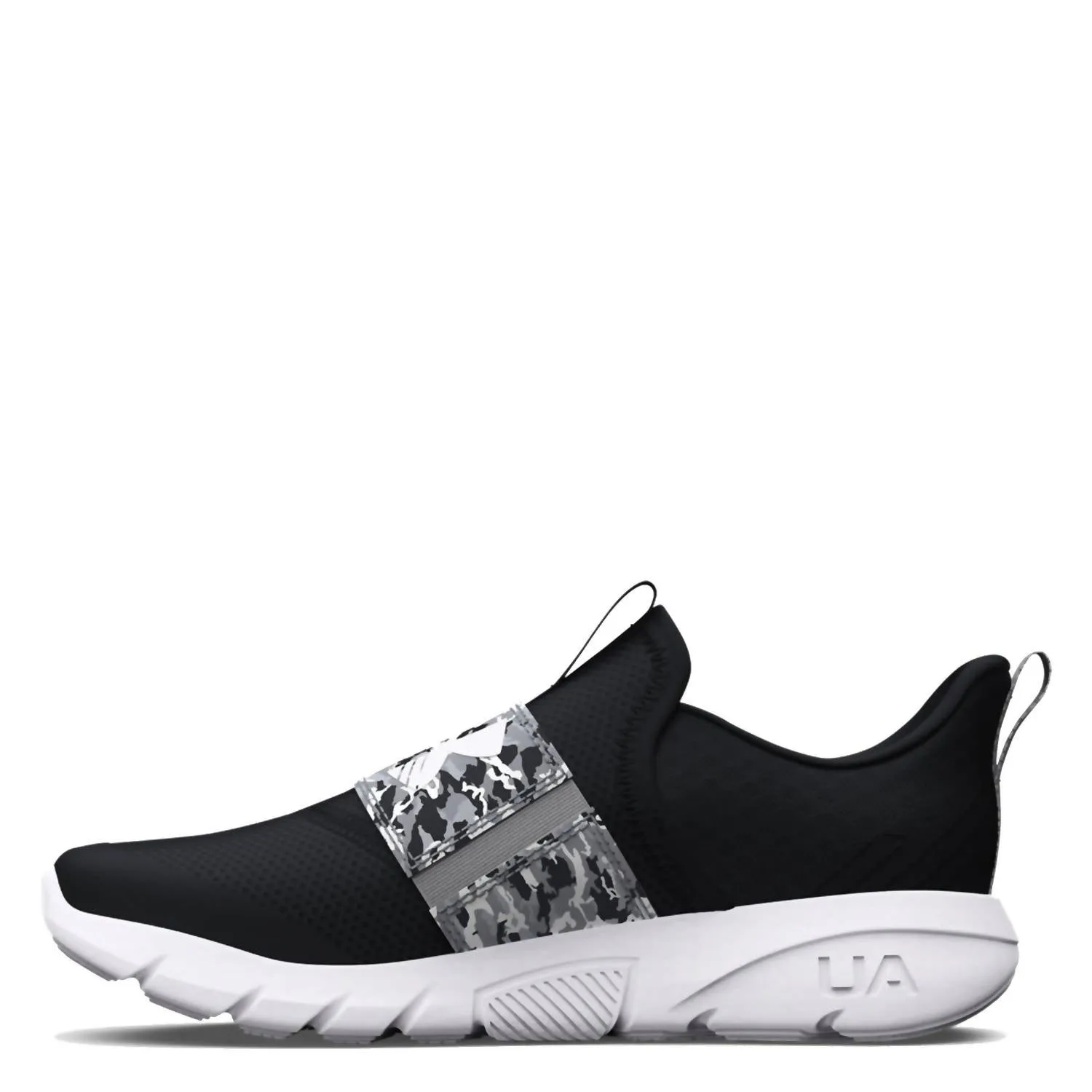 Jungen-Vorschul-Flash-Print-Sneakers in Schwarz/Mod Grau/Weiß von ecco