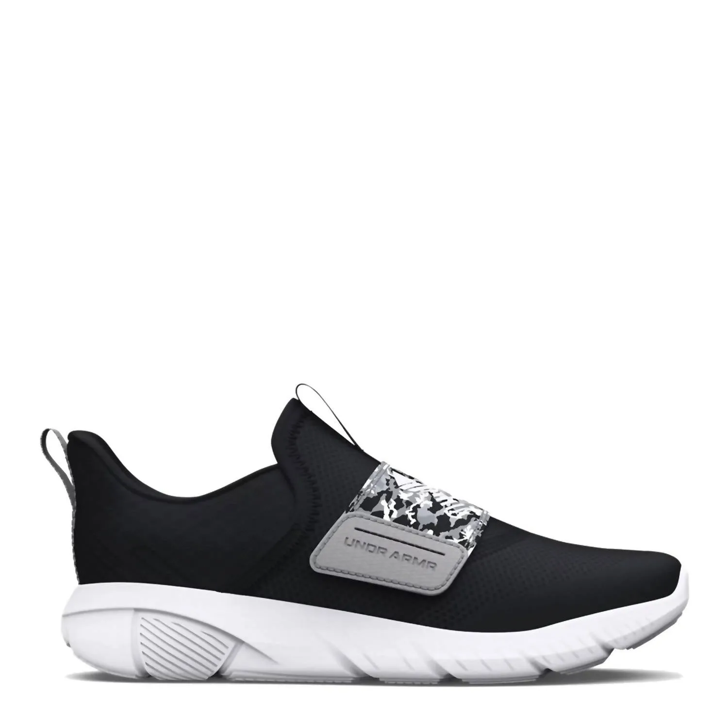 Jungen-Vorschul-Flash-Print-Sneakers in Schwarz/Mod Grau/Weiß von ecco