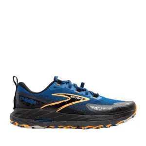 Brooks Cascadia 18 Herren Trailrunning-Schuhe in Blau Saphir/Schwarz/Orange AW24