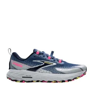Brooks Cascadia 18 Damen-Trailrunning-Schuhe in Oceana/Pearl Blue/Rosa AW24
