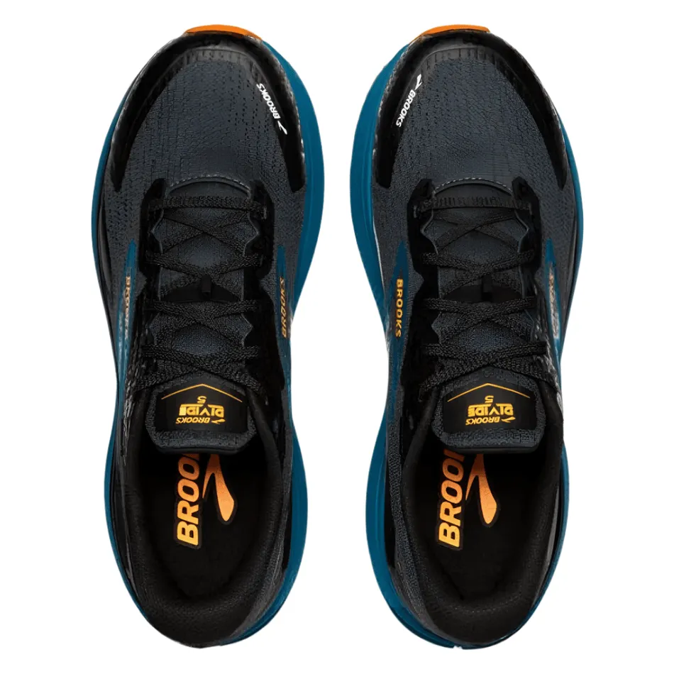 Brooks Divide 5 Herren Laufschuhe AW24 Ebony/Mosaikblau/Orange