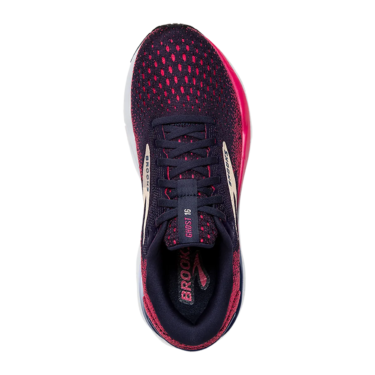 Brooks Ghost 16 - Peacoat - Himbeere - Aprikose