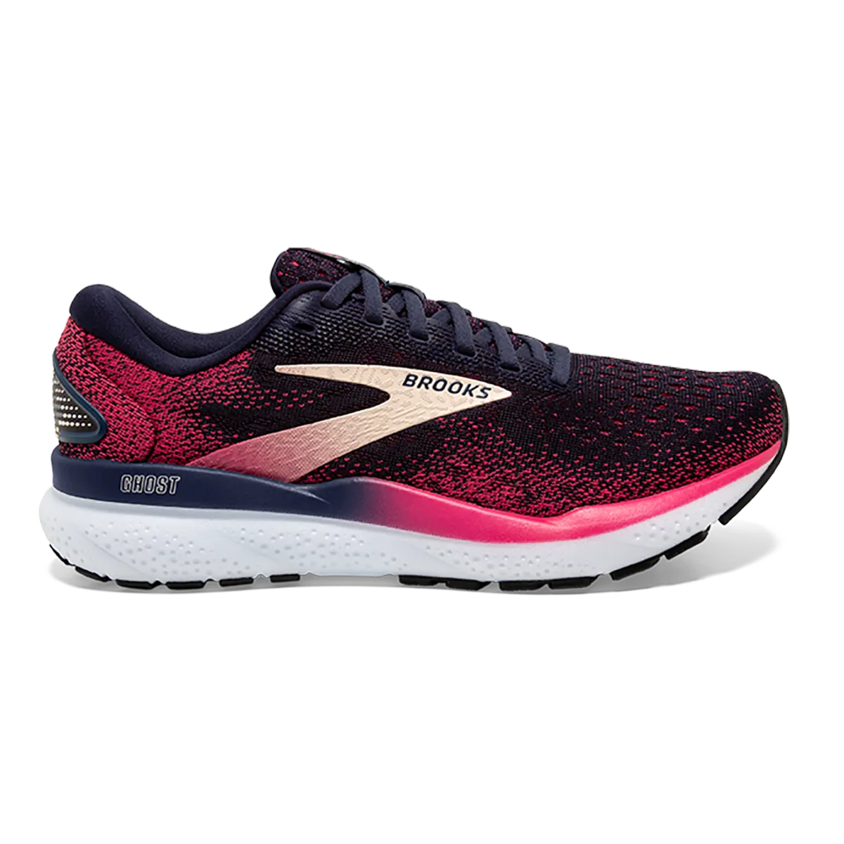 Brooks Ghost 16 - Peacoat - Himbeere - Aprikose