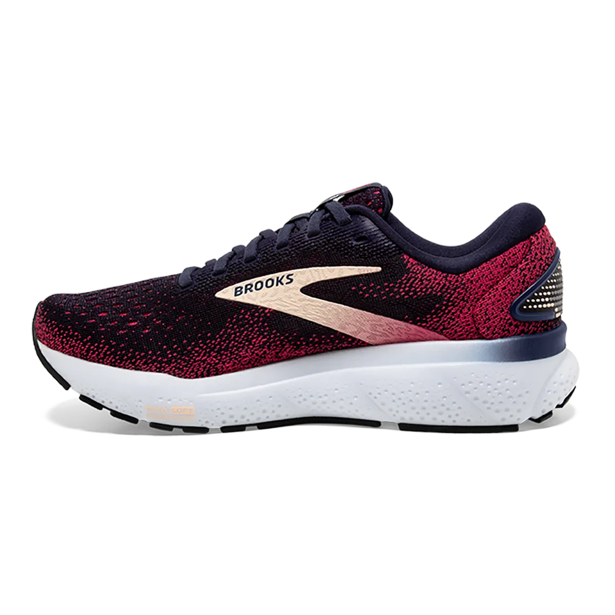 Brooks Ghost 16 - Peacoat - Himbeere - Aprikose