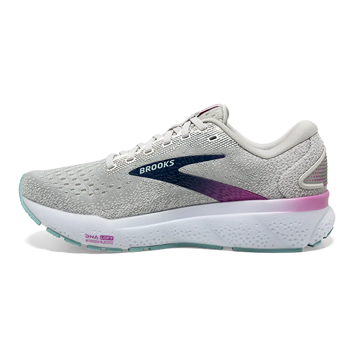 Brooks Ghost 16 - Weiß - Grau - Estate Blau