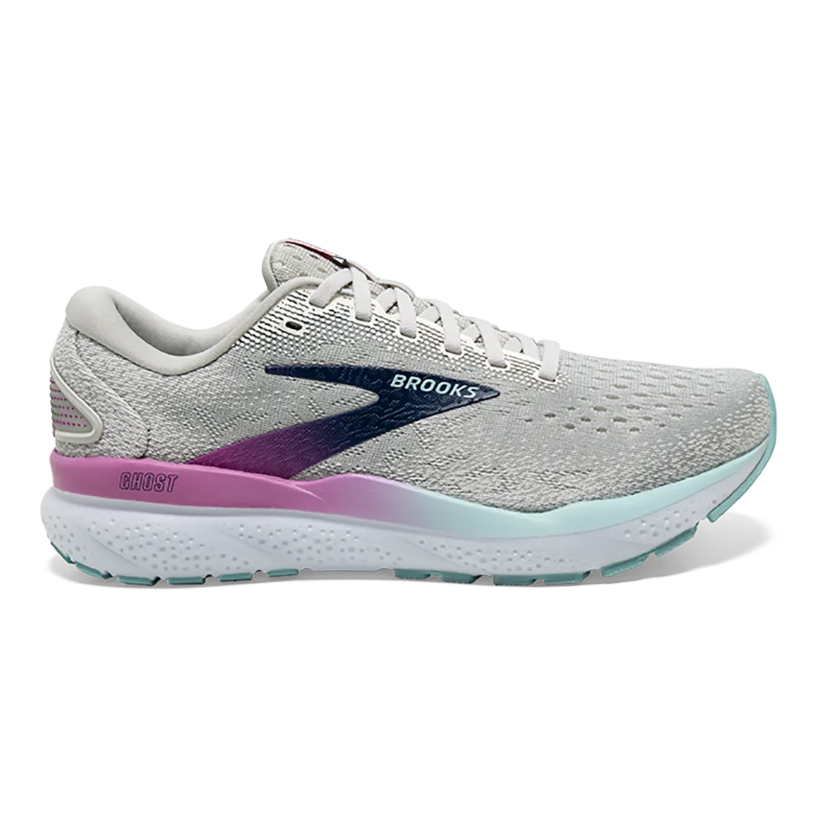 Brooks Ghost 16 - Weiß - Grau - Estate Blau