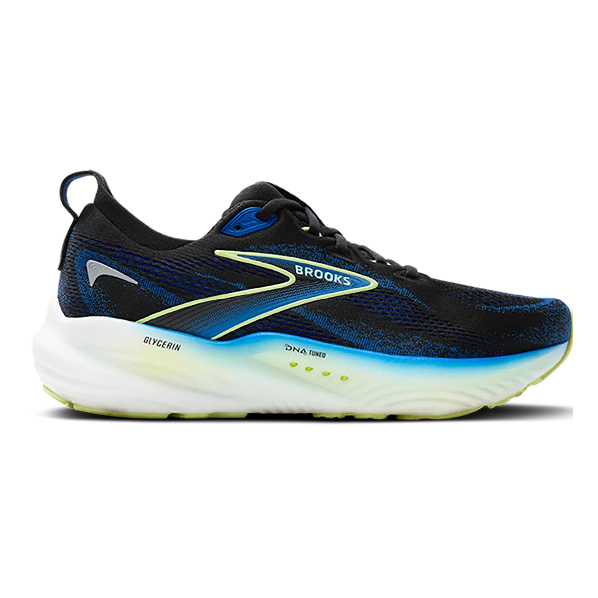 Brooks Glycerin 22 Schwarz - Kobalt - Neo Gelb