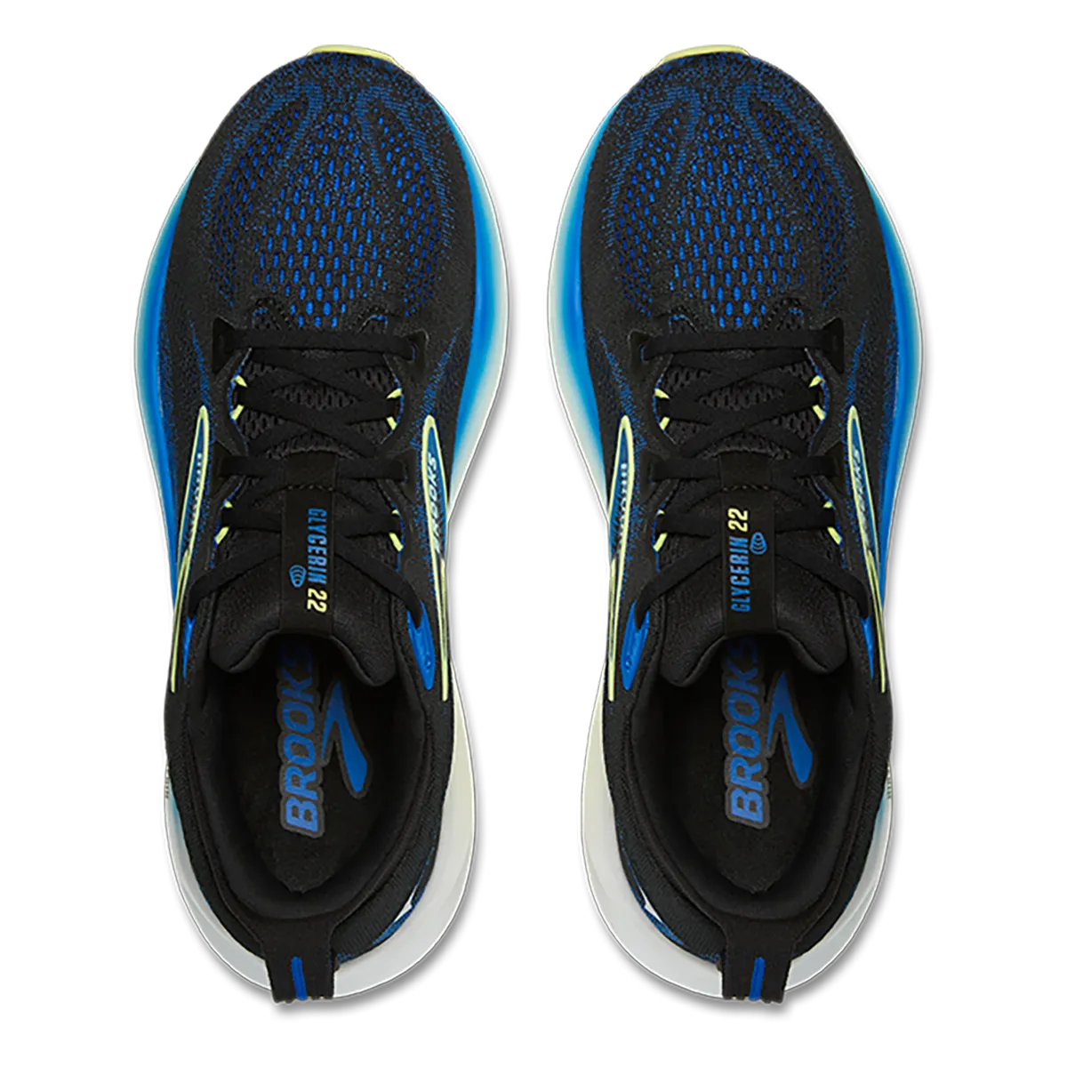Brooks Glycerin 22 Schwarz - Kobalt - Neo Gelb