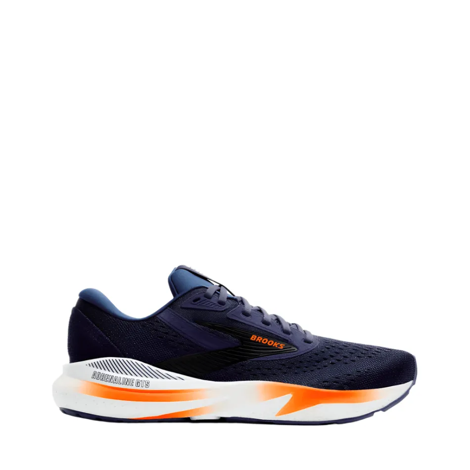 Brooks Herren Adrenaline GTS 24 Laufschuhe in Peacoat/Orange/Weiß SS25