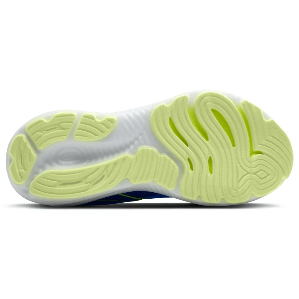 Brooks Herren Glycerin GTS 22 Laufschuhe in Schwarz/Kobalt/Neon-Gelb SS25