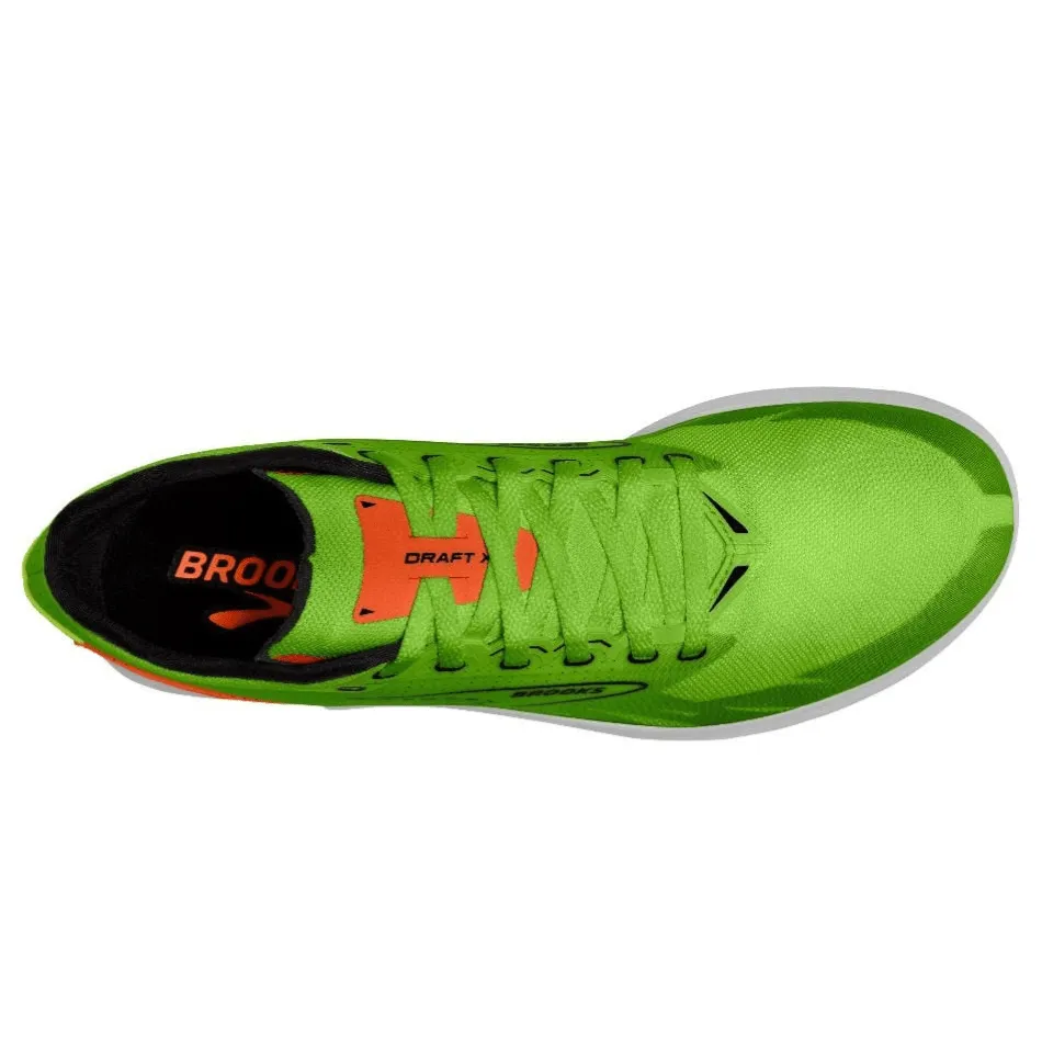 Brooks Unisex Draft XC Laufschuhe Grün Gecko/Rot Orange/Weiß AW24