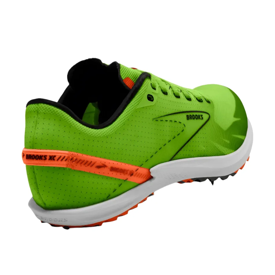 Brooks Unisex Draft XC Laufschuhe Grün Gecko/Rot Orange/Weiß AW24