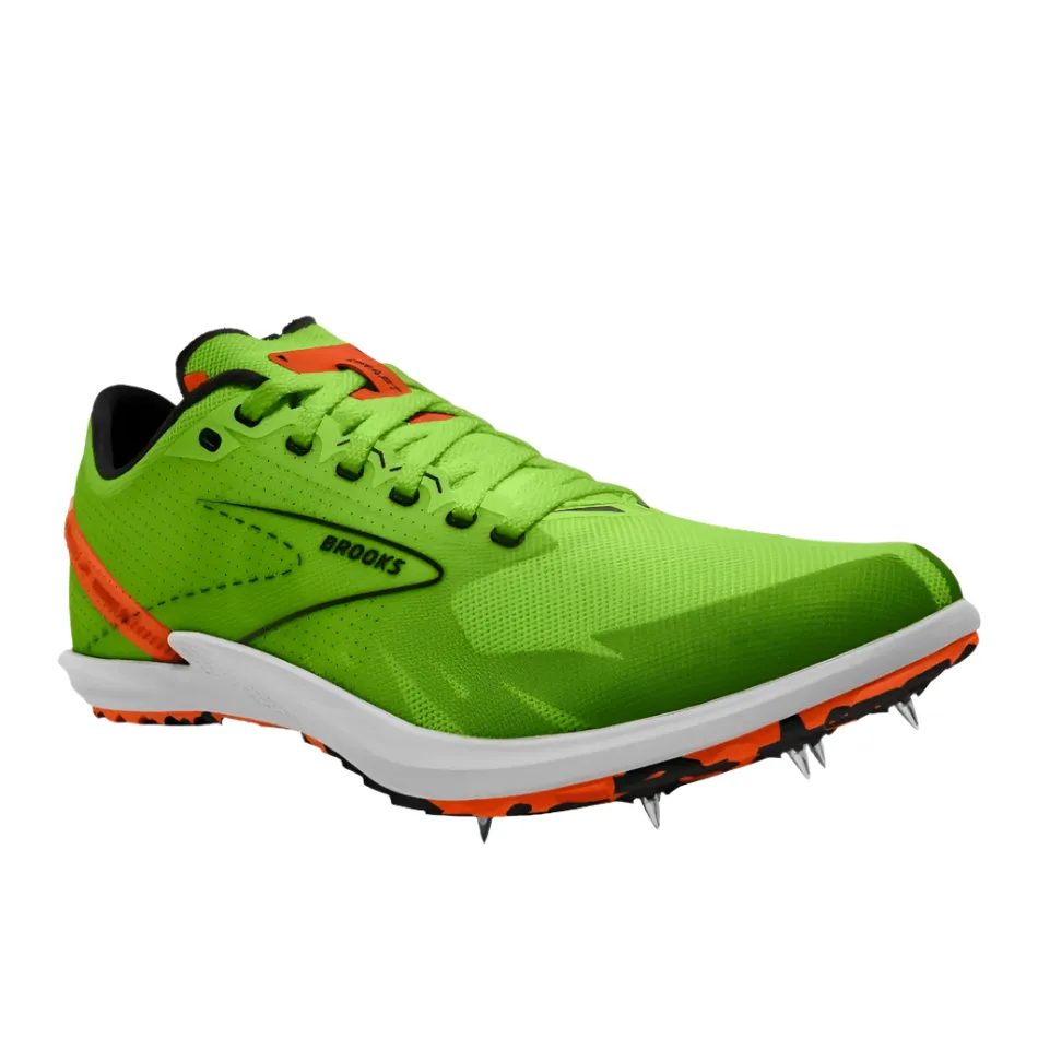 Brooks Unisex Draft XC Laufschuhe Grün Gecko/Rot Orange/Weiß AW24