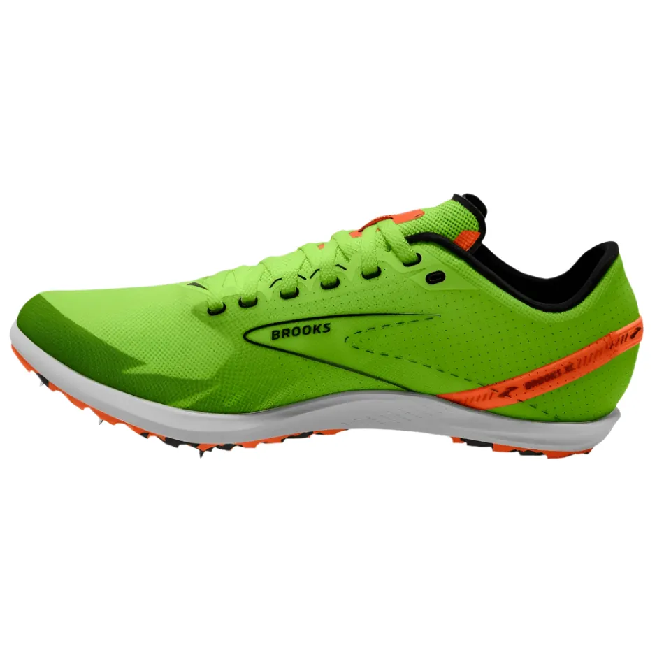Brooks Unisex Draft XC Laufschuhe Grün Gecko/Rot Orange/Weiß AW24